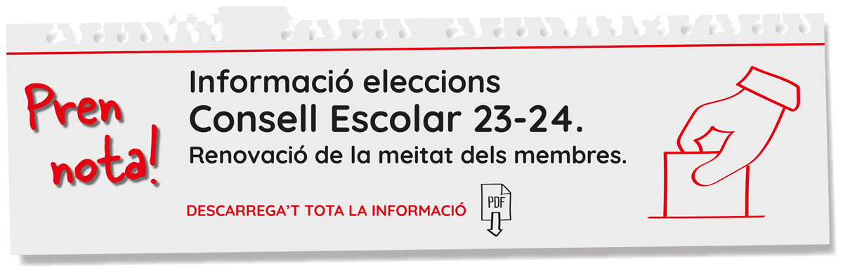 Informació eleccions Consell Escolar 23-24